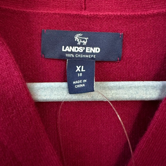 Lands End Cashmere Magenta Sweater Size XL NWT - Picture 4 of 8